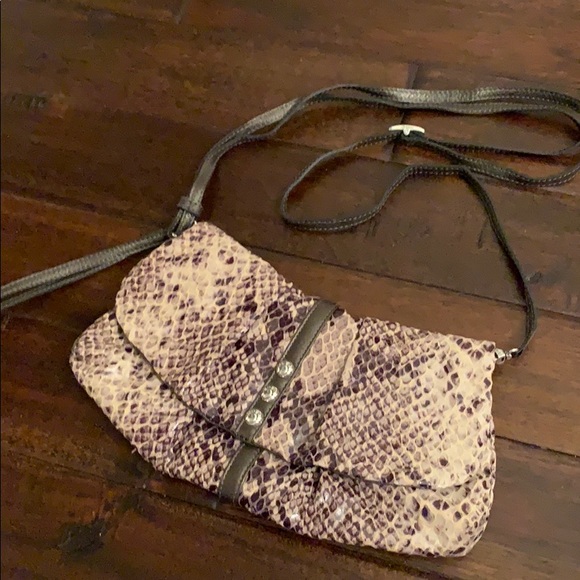 Brighton Snakeskin Print Clutch or Crossbody EUC! - Picture 10 of 16